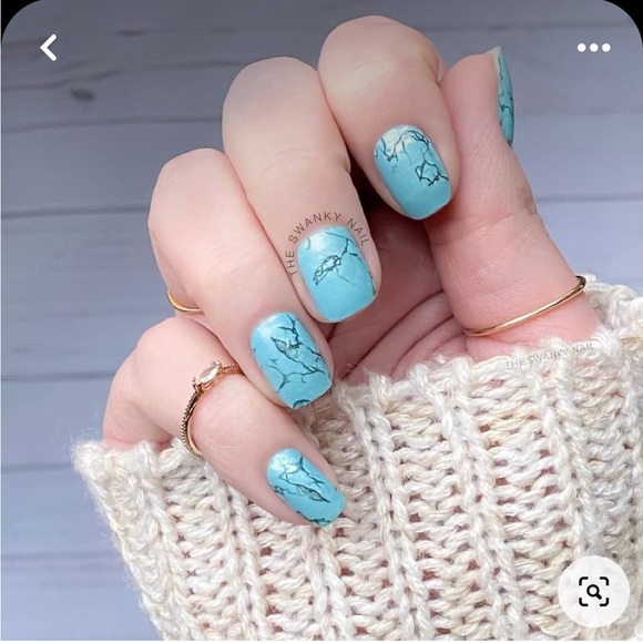 *Retired* Color Street: Mojave Turquoise | Southwestern Blue Stone Marble Frost - Picture 11 of 16